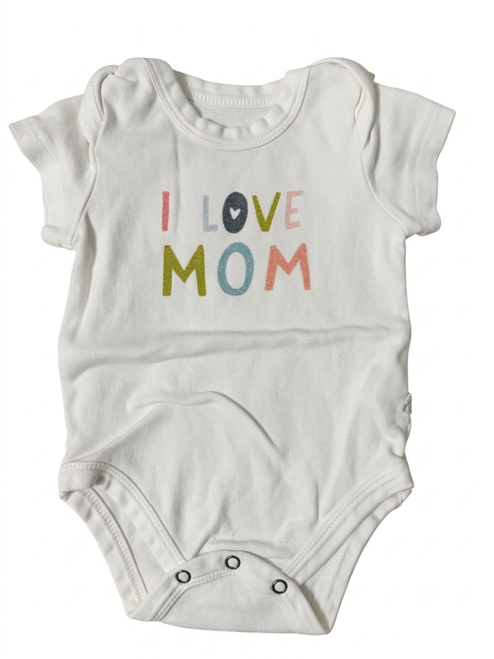 🎉(6-9m) Finn + Emma “I Love Mom” Onesie - Picture 2 of 4